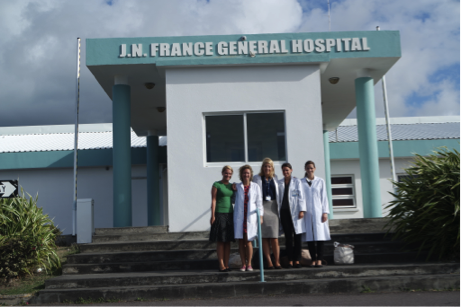 150727_Saint Kitts_Cally Kilduff elective_Joseph N France Hospital_front entrance