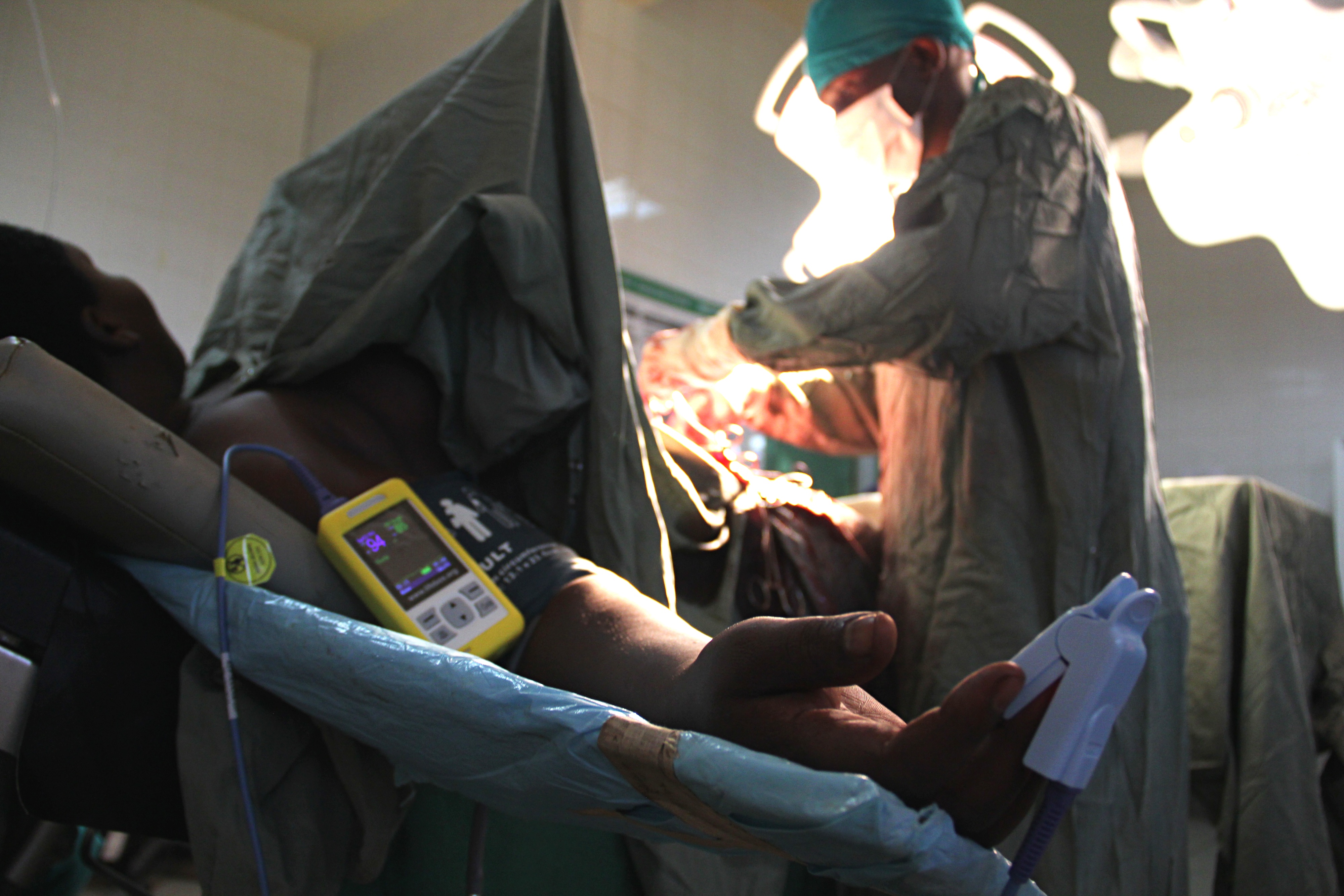 Caesarean section at a district hospital