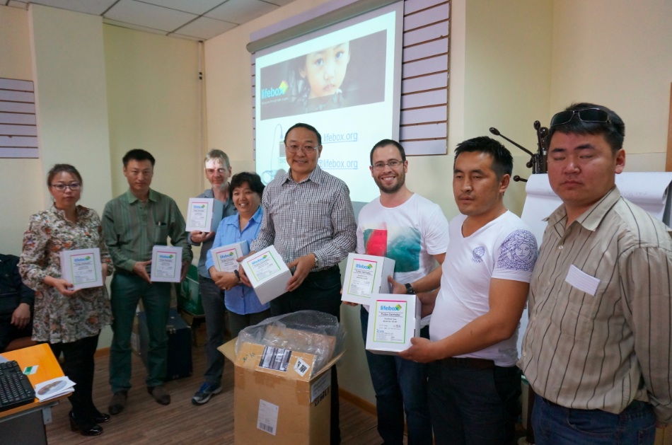 Dr Ganbold Lundeg_MSA president centre_Dr Simon Hendel left_Dr David Pescod 3rd from left_Mongolia