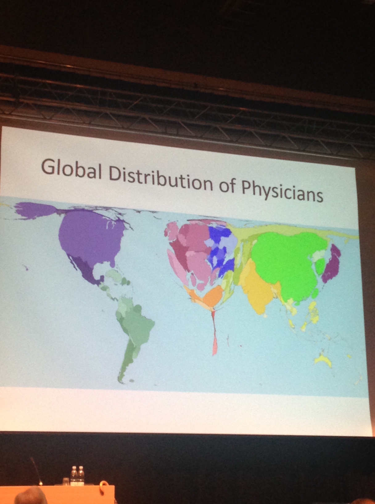 Physician scale world map