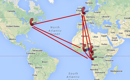 Teleconference map